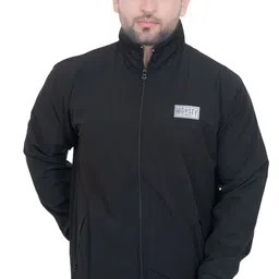 E-MAX Casual Windcheater For Mens Solid Men Wind Cheater-picture-12