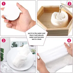 b s natural Magic Tablet Coin Tissue Mini Compressed Towels Disposable Tablet Towel Cotton Coin Tissue Wipes for Travel Camping Beauty[PACK OF 60 Coin Candy Tablet ] image 5