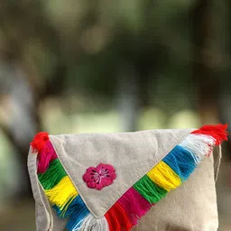 anekaant White, Multicolor Women Sling Bag Boho-picture-12