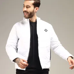 christy world Men Solid Quilted Jacket image 3