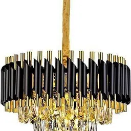 Crystal Light Modern Lighting for Living Dining Room 12 inch Chandelier Ceiling Lamp-image-27