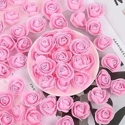 zedin Craft decoration/making foam artificial flowers Pink Rose Artificial Flower image 4