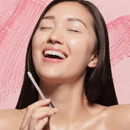 sheny lip gloss Pink Glitter Glossy Lip Oil (5 ml, PINK)B PACK OF 1 image 5