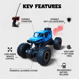 mazedar play Offroader High Speed RC Car with Smoke Spray and Light image 5