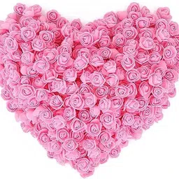 zedin Craft decoration/making foam artificial flowers Pink Rose Artificial Flower image 2