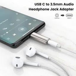 KAELAN Red 2pcs Type C to 3.5mm Audio Jack Connector Stereo Jack to Type C 3.5 mm Red Phone Converter image 5