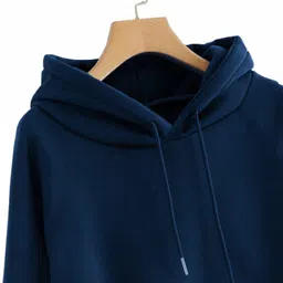being wanted Men Full Sleeve Solid Hooded Sweatshirt image 3