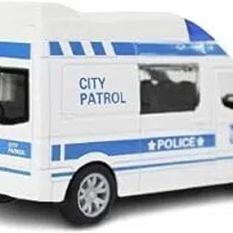 como estas POLICE VAN WHITE AND BLUE image 2