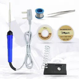 hillgrove 6in1 25W Soldering Iron Kit | 5 Meter Soldering Wire | Soldering Flux | Stand | Wick | Tweezer 25 W Simple-picture-15