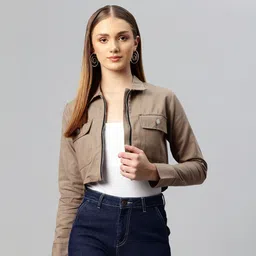 popnetic Women Solid Casual Jacket-picture-12