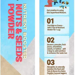 tots and moms Nuts & Seeds Powder | Nutrient Booster Cereal image 3