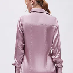 sliqueapparels Women Regular Fit Solid Button Down Collar Casual Shirt image 5