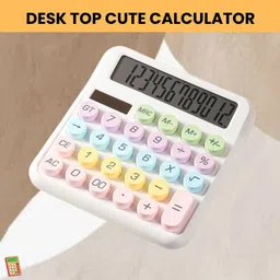 guggu Desktop Cute Calculator, 12-Digit Large Display With Aesthetic Candy ColorL61 Desktop Cute Calculator, 12-Digit Large Display With Aesthetic Candy ColorQ61 Basic Calculator-picture-25