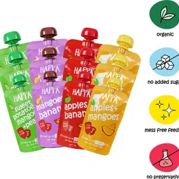 happa Organic Mixed Fruit Variety Puree, baby food, kids&baby Cereal-picture-25
