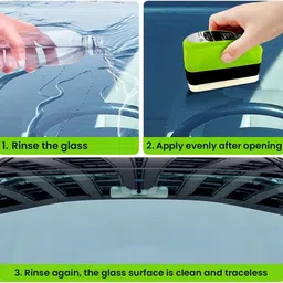 kudh products Car Glass Oil Film Remover with Brush | Windshield & Window Cleaner Windshield Repair Kit-picture-13