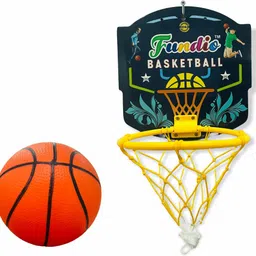 fundio Adjustable Height Basketball Set for Kids Basketball Ring image 2