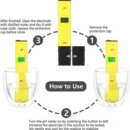 fonicy Pocket Size PH Meter Digital Range 0.0-14.0 Digital TDS Meter image 3