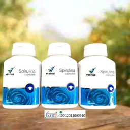 veslim Vestige Spirulina pack three vestige Unflavored Capsules-picture-18