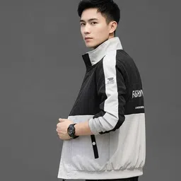 HEATGO MENS FULL SELEEV STYLISH JACKET Printed Men Wind Cheater image 2