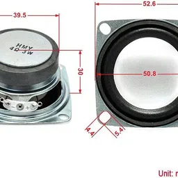 eastra pack of 2 3 watt Silver Cone Full Range Speaker Power Supply Electronic Hobby Kit image 2