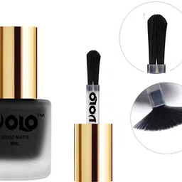 volo Velvet Dull Matte Posh Shades Party Girl Range Nail Polish Sets Combo-No-192 Russian Navy Blue, Dark Green, Black, Chocolate Brown image 4