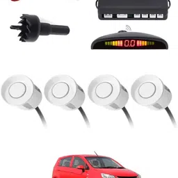 peeps store Universal 4 White Reverse Parking Sensor-PS25N684 Universal 4 White Reverse Parking Sensor-PS25N684 Parking Sensor-picture-22
