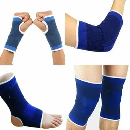 loyal emple Combo of Palm Gloves + Knee Support + Elbow Support + Ankle Support | 4 in 1 Pack Knee Support-picture-10