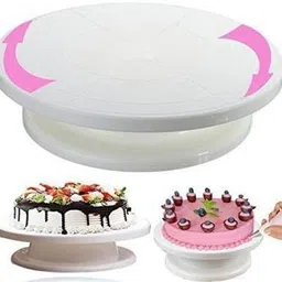 myps Cake Turntable Revolving Cake Decorating Stand Rotating Cake Stand plastic cake server Plastic Cake Server-picture-39