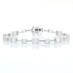 metalm Sterling Silver Rhodium Bracelet image 1