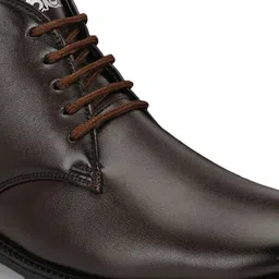 aadi Men's Synthetic Leather Comfortable Lightweight Officewear Lace Up Ankle Formal Boots For Men image 4