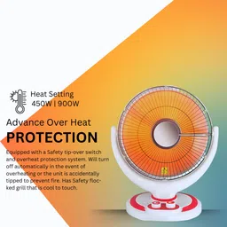 kavyara 16 inch Sun Heater Household Electric Heating Element Power-saving Fast-heating Radiant Room Heater image 3