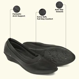 Ajanta Women's Pointed Toe Bellies Slip On For Women image 3