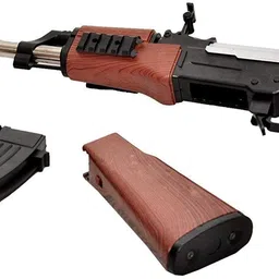 waktoro Ak 47 Toy Shooting Gun for Kids with Laser Light and 100 Bullets Guns & Darts Guns & Darts image 4