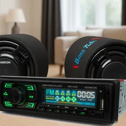 ots world Boom-Boom 8"inch Speaker with 4-Channel Pro-Car Music Player Car/Auto 6000 W AV Power Amplifier-picture-20