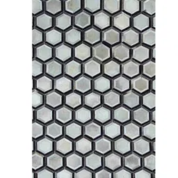 dazzhome Grey & Black Hair On Leather Geometrical Hand Woven 3ftX5ft Carpet image 2