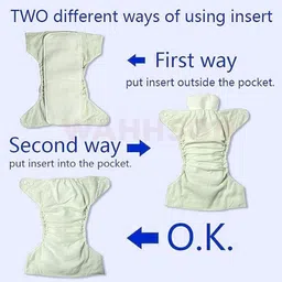 wahhson Premium 5 Layers Bamboo Fibre Charcoal Reusable Diaper Inserts for Newborn Baby image 5