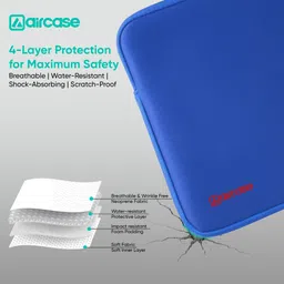AirCase Protective Laptop Sleeve for Up to 13.3 Inch Laptop Wrinkle free Water-Resistant Laptop Bag image 2