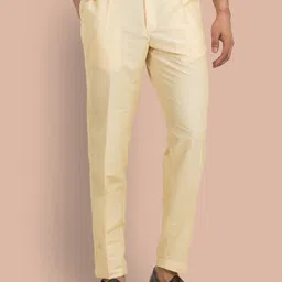 trends of ethnic Men's Beige Colour Straight Pant Style Pyjama (Trouser) Men Pyjama-picture-13
