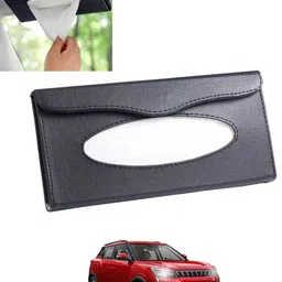 msnp Universal Leatherite Rectangle Black Tissue Box For Car/office/Home-319 Vehicle Tissue Dispenser-picture-29