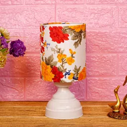 Multicolour Shade Table Lamp With Metal Base By Foziq image 2