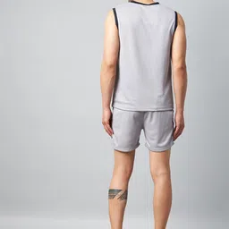 chrome & coral Solid Men Track Suit image 2