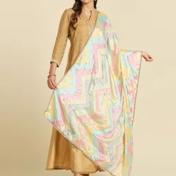 dupatta bazaar Polyester Printed Multicolor Women Dupatta-picture-11