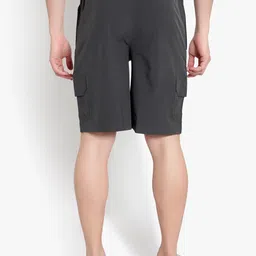 john ally Solid, Color Block, Striped Men Grey Sports Shorts, Gym Shorts, Cargo Shorts, Running Shorts, Casual Shorts image 2