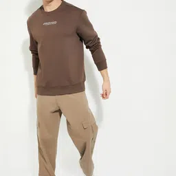 max Men Full Sleeve Solid Sweatshirt image 3
