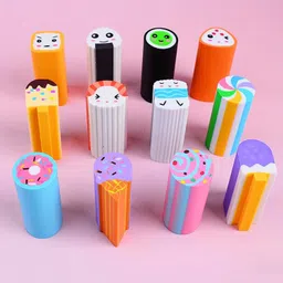 apcatio Food Erasers 6 Pack Sushi Desserts Desk Pet Erasers for Kids Non-Toxic Eraser image 3