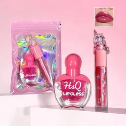 hsq Hydrating Lip Gloss Moisturizing Non-Sticky Lip Combo Soft Lips (Pack of 2)-picture-14