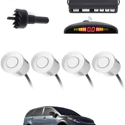 peeps store Universal 4 White Reverse Parking Sensor-PS25B76 Universal 4 White Reverse Parking Sensor-PS25B76 Parking Sensor-picture-37