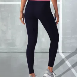 m7 by metronaut Solid Women Dark Blue Tights image 2