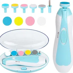 New Born Baby Protective Electric Nail Trimmer Clipper With Light Manicure set-image-23