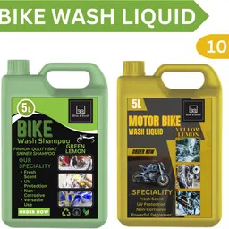 bliss & blush Bike Wash Shampoo 10L Safe on All Surfaces -Stain Removal Super Cleaning Car Washing Liquid-picture-11